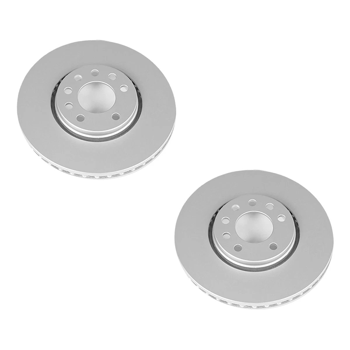 Set of 2 Powerstop Brake Discs Front for Saab 9-3X 9-3 (2003–2011)