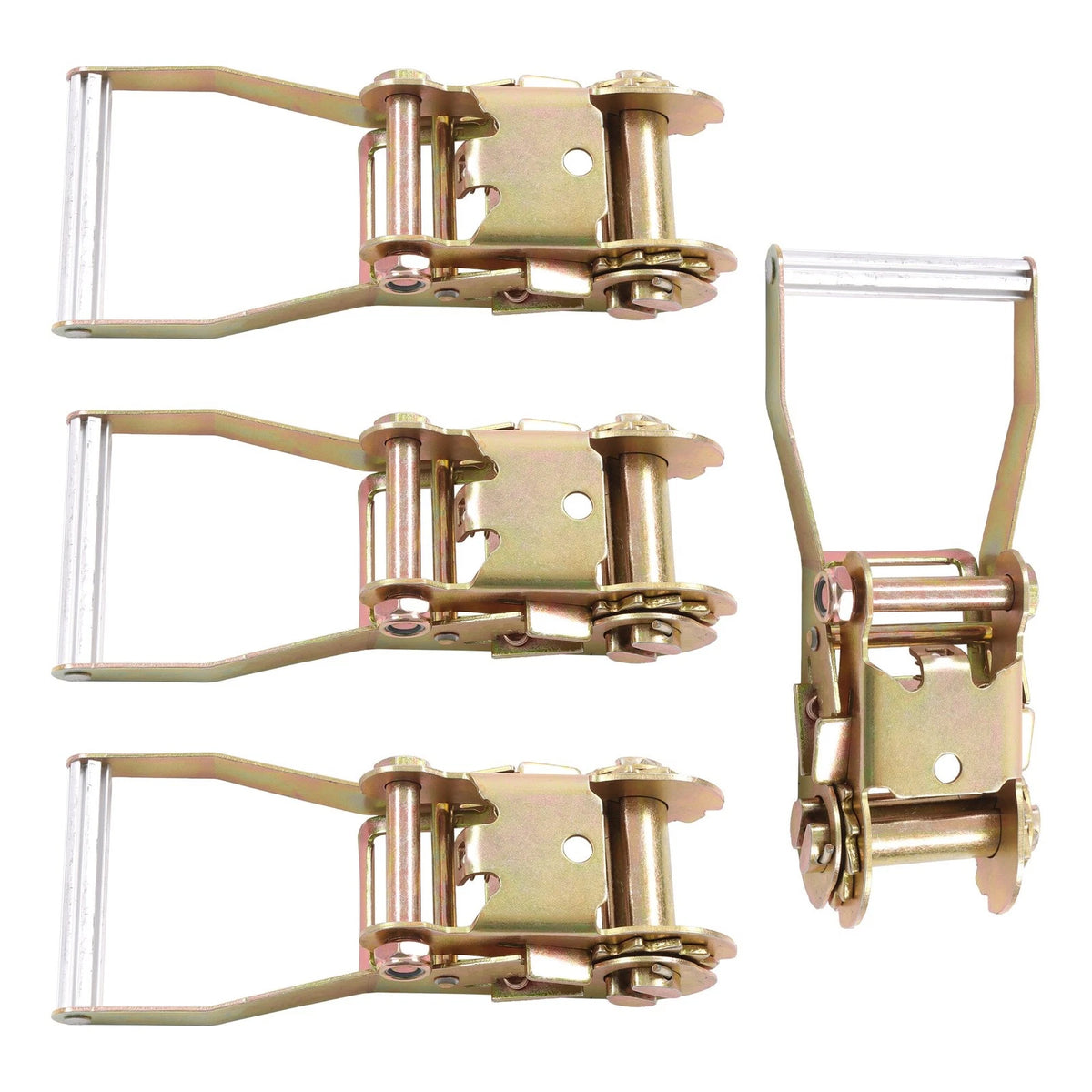 Set of 4 Ratchet Straps with 2" Handle and Buckle for Tie Down 3333lbs