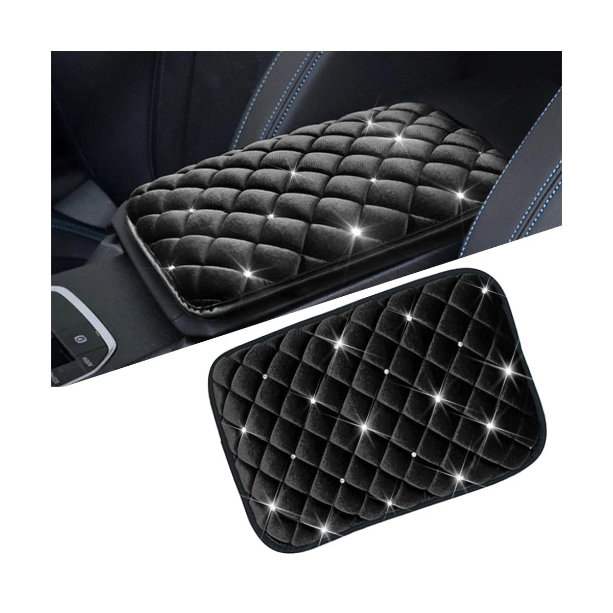 Crystal Rhinestone Center Console Cover for Car (Universal Fit)