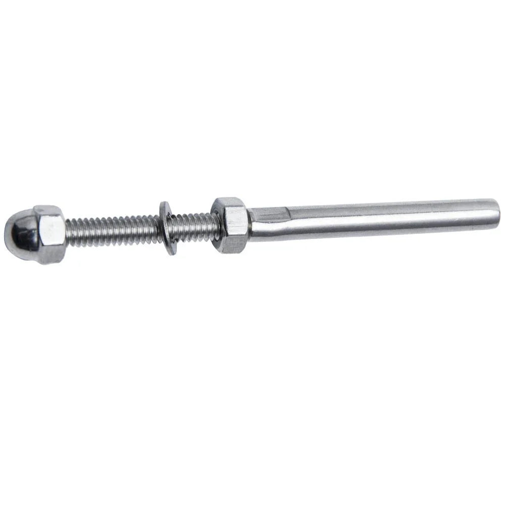 Set of 200 Swage Threaded Tensioner End Fittings for Cable Wire Rope Railing