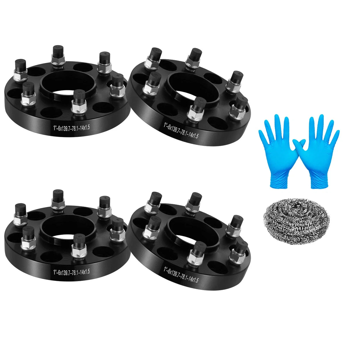 4Pcs 1" Hubcentric Wheel Spacers 6x5.5 6x139.7 for Chevrolet Avalanche (2007–2013)