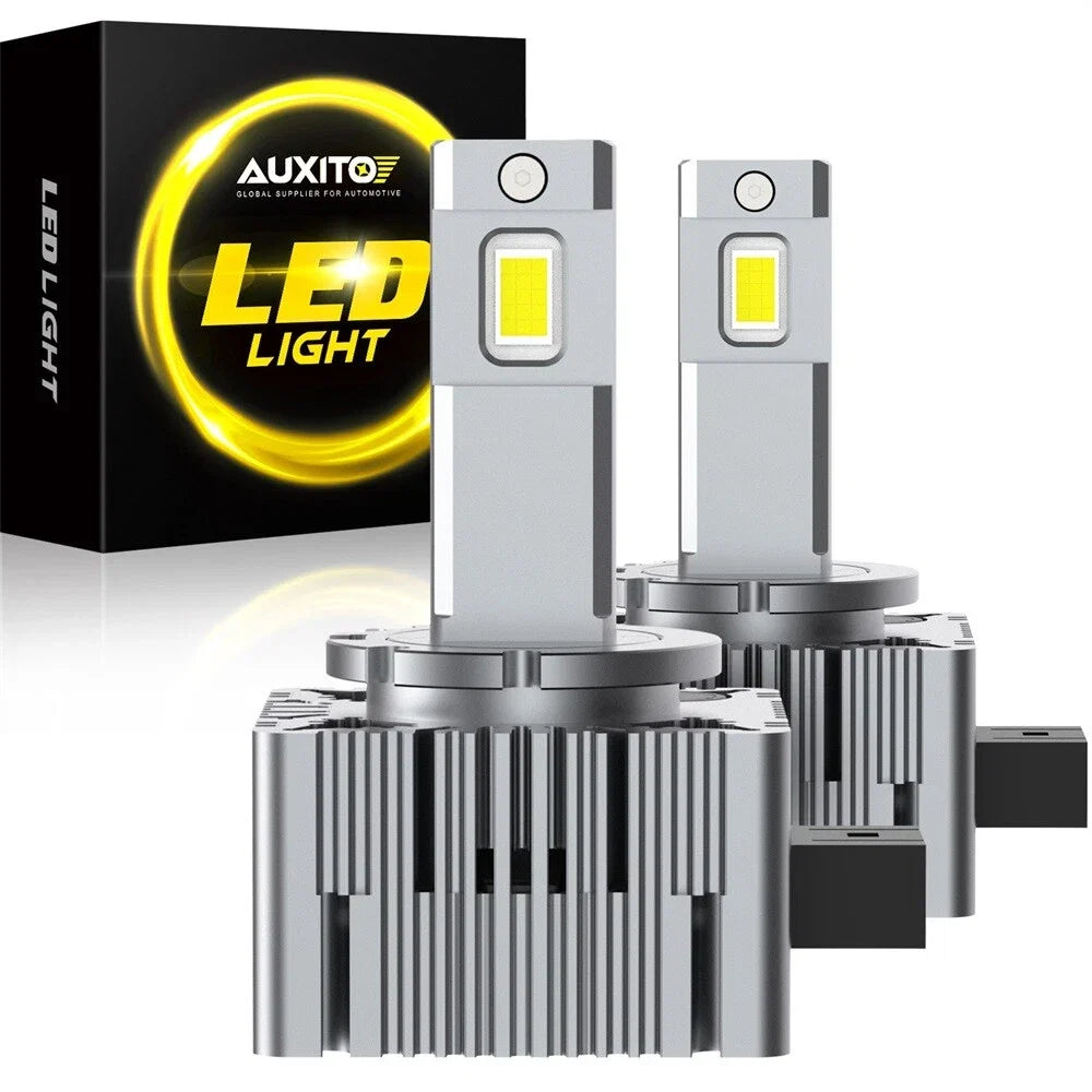 AUXITO D3S D3R LED Headlight Bulbs for HID Replacement (114W 80000LM 6000K)