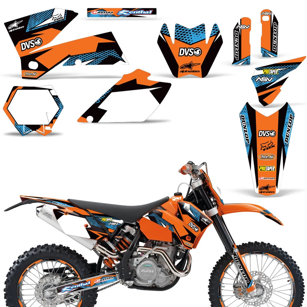 Dirt Bike Graphics Decals for KTM SX EXC MXC SMR 125 200 300 525 560 (2005–2007)