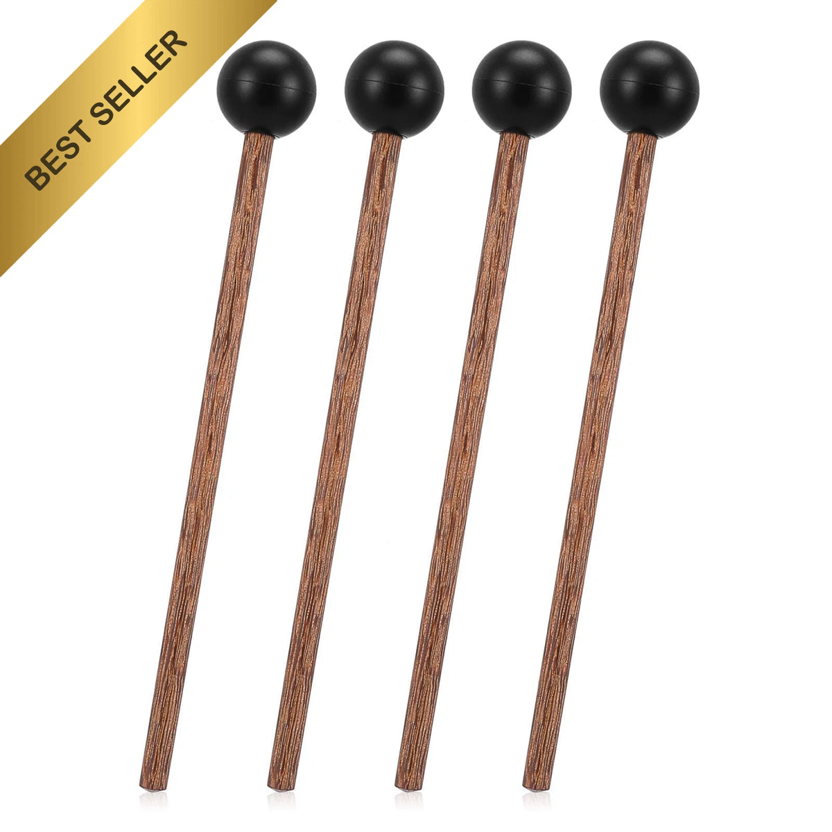 Set of 4 Steel Tongue Drum Mallets 5.9in Rubber Xylophone Sticks