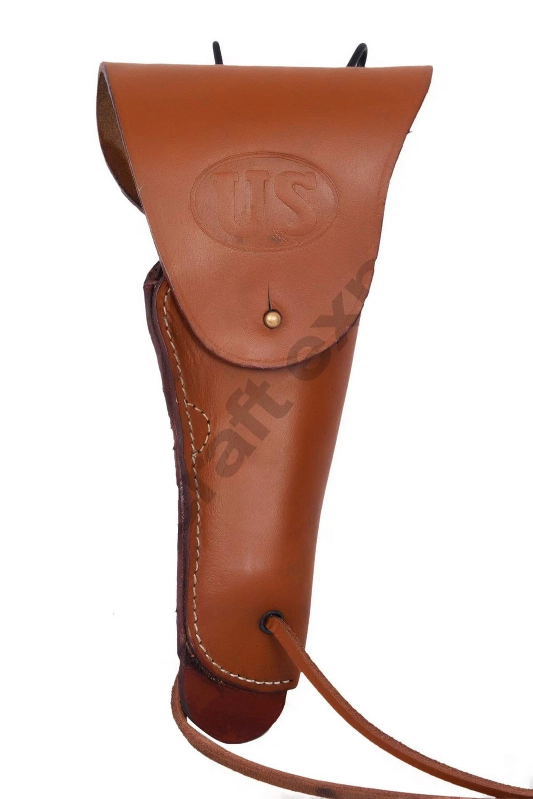 Leather Utility Hip Holster for Colt .45 M1911 (WWII, Large, Tan)
