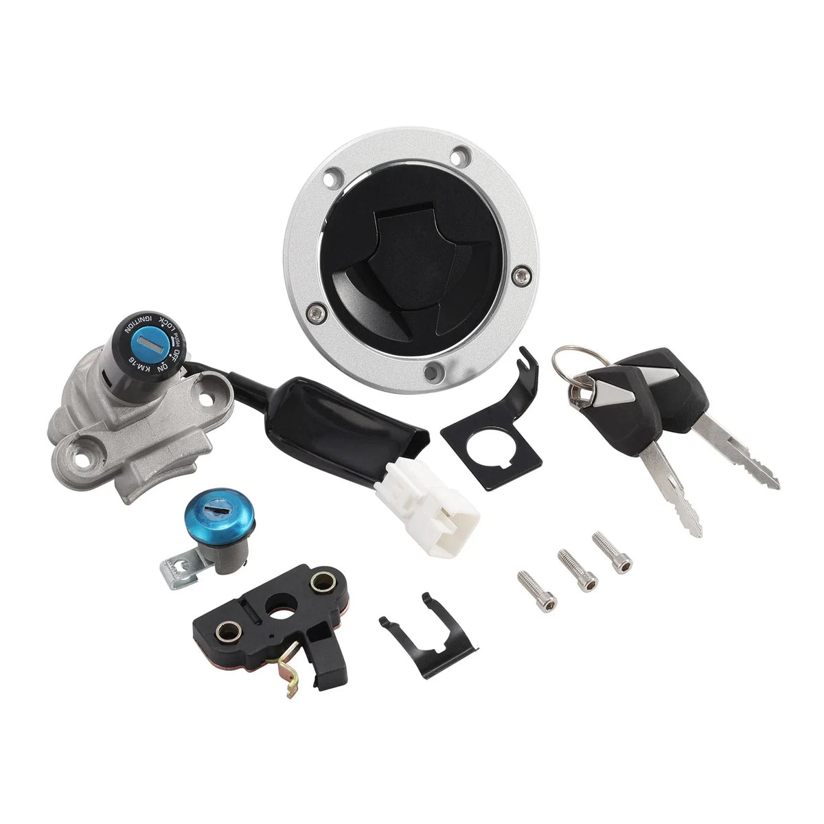 Ignition Switch & Fuel Gas Cap Lock Key Set for Kawasaki Z125 Pro (2017–2023)