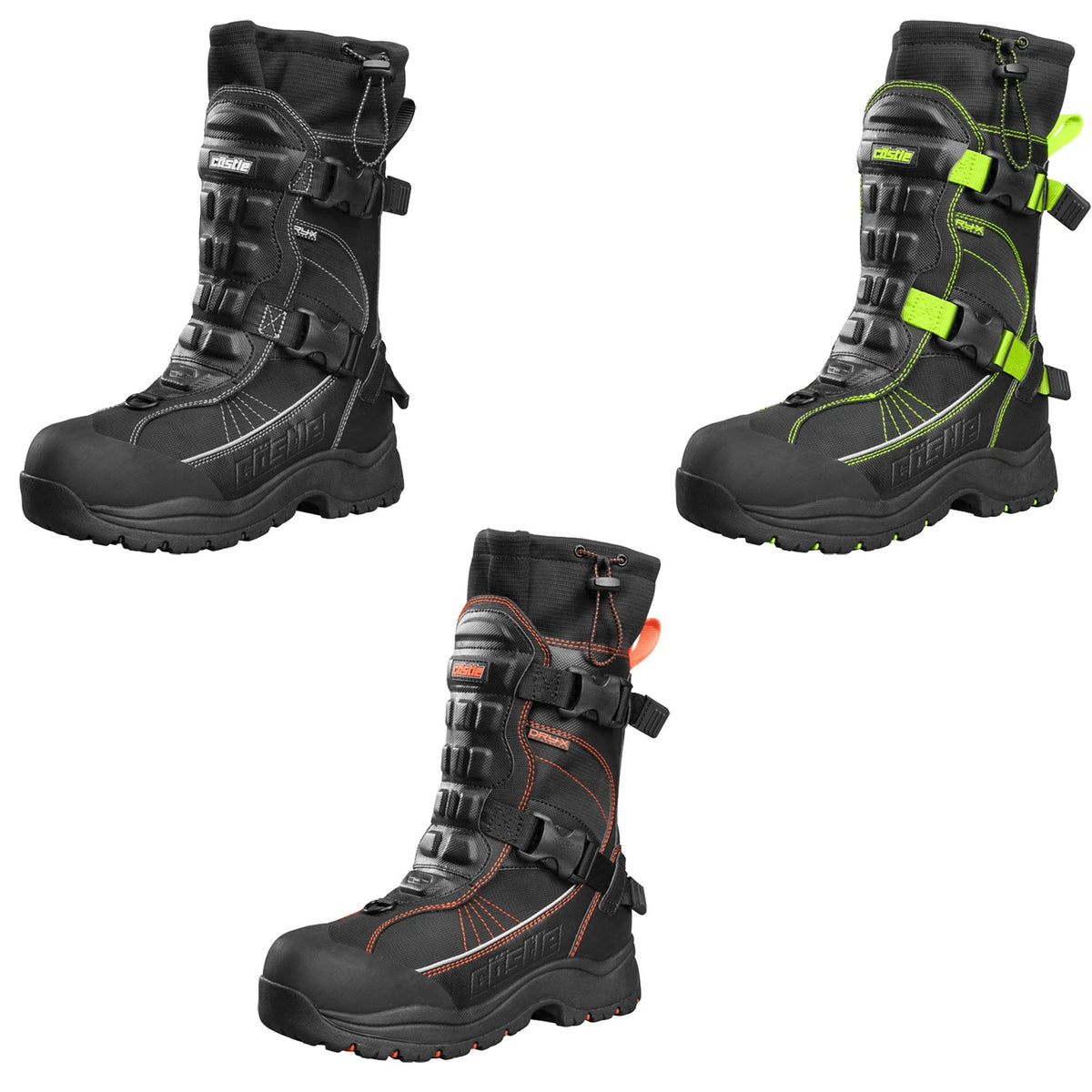 Castle X Barrier 2 Snowmobile Boots for Men - Waterproof Winter Riding Boots