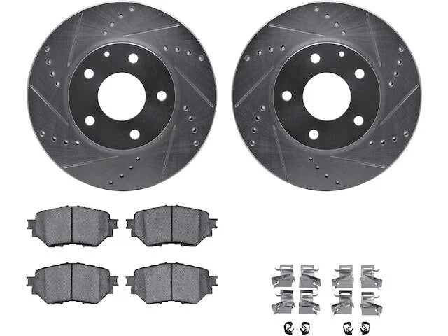 Front Brake Pad and Rotor Kit for Mazda 3 Sport (2014–2018) VW746YJ
