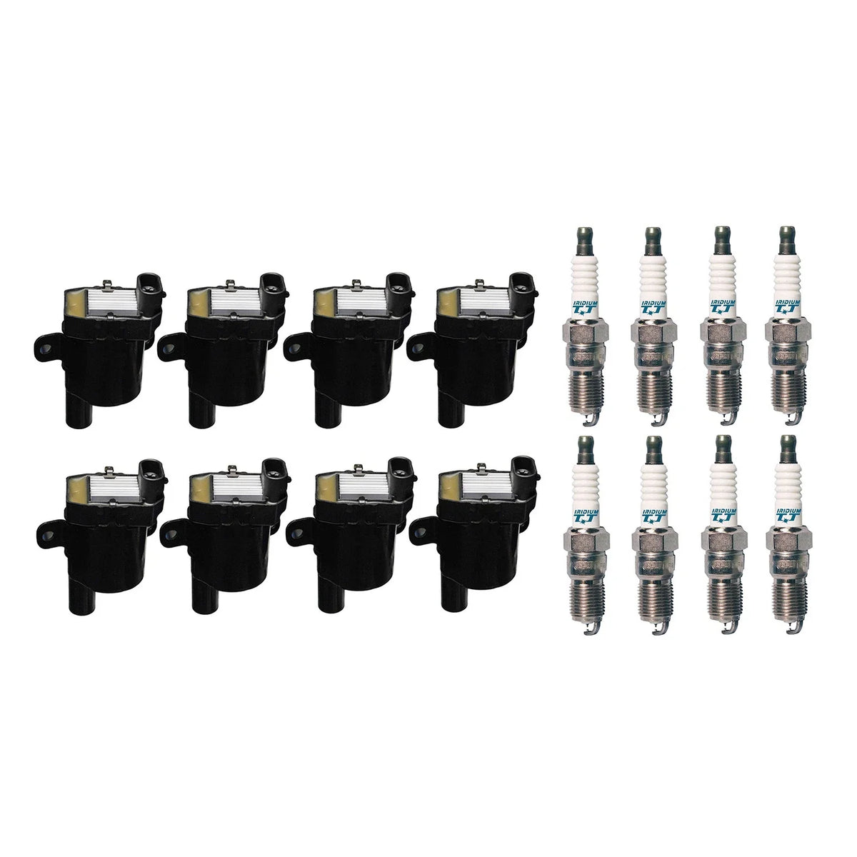 Denso 8 Ignition Coils & 8 Iridium Spark Plugs for Ascender Envoy XL (2002–2008)