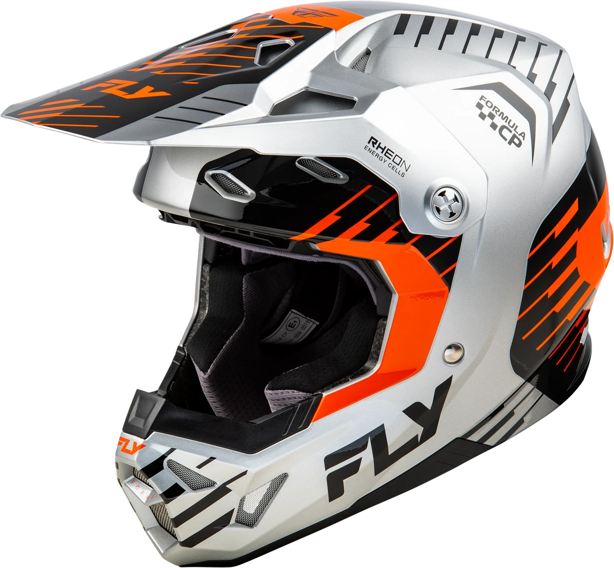 Fly Racing Formula CP Slice Helmet for Offroad (2X-Large) Grey/Orange