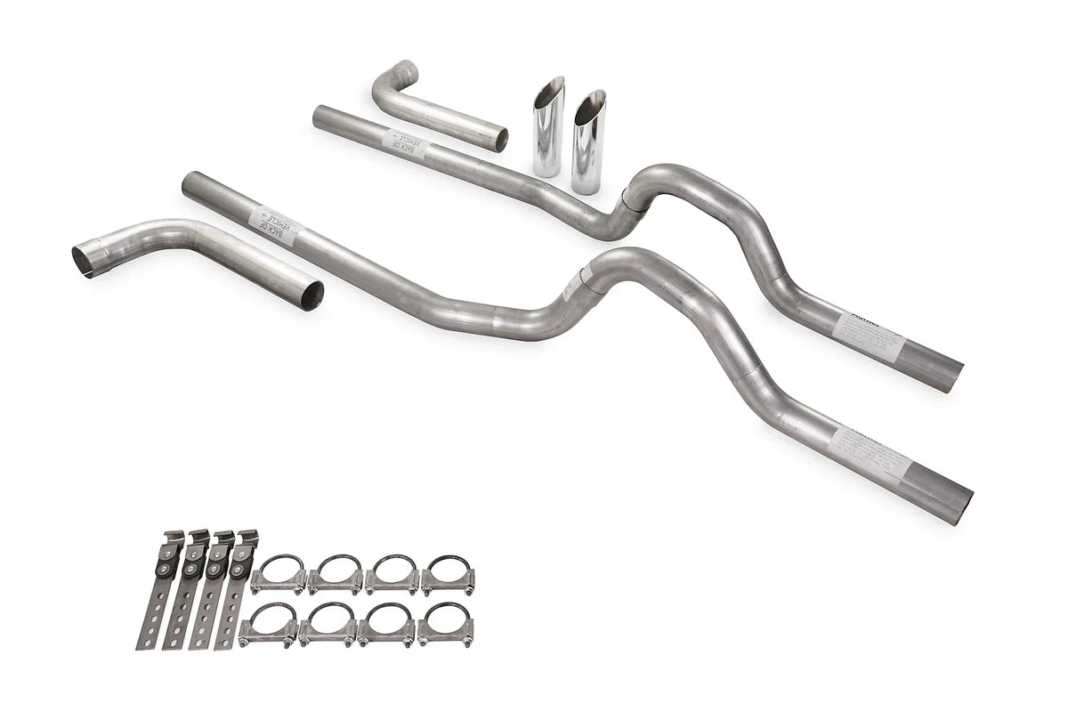 Dual Exhaust Kit 3" No Muffler Side Exit for Ford F-Series (1980–1986)