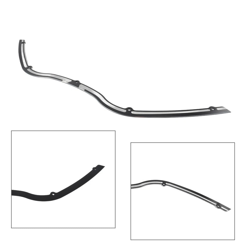 Black Contrast Cut Windshield Trim for Harley Road Glide FLTR (1998–2013)
