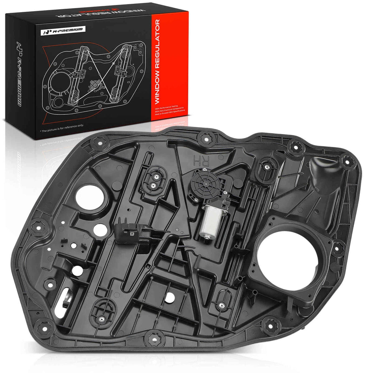 Power Window Regulator w/Motor & Panel for Kia Optima (824023M000, 824603M000)