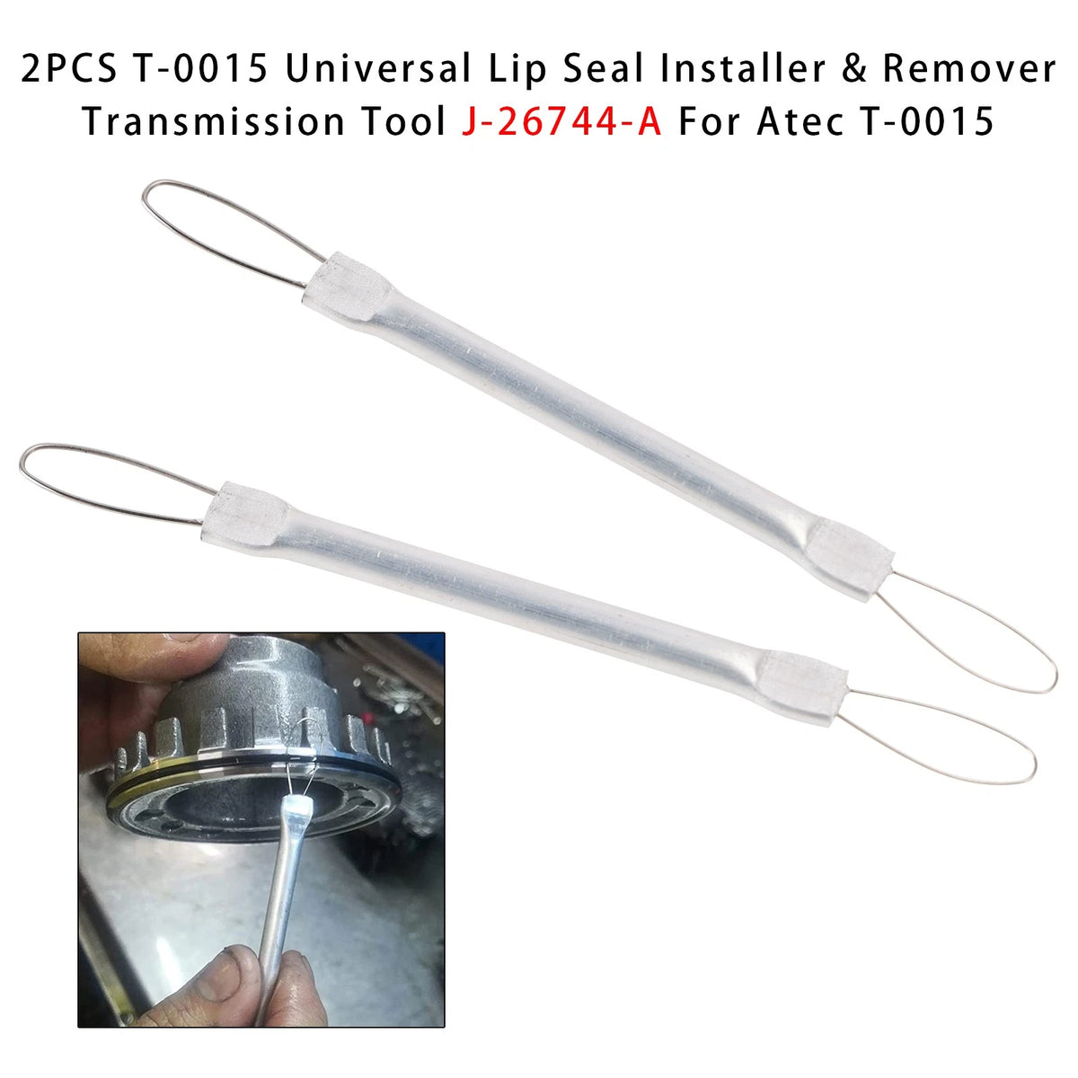 2X Lip Seal Installer & Remover Tool for Universal Transmission (J-26744-A)