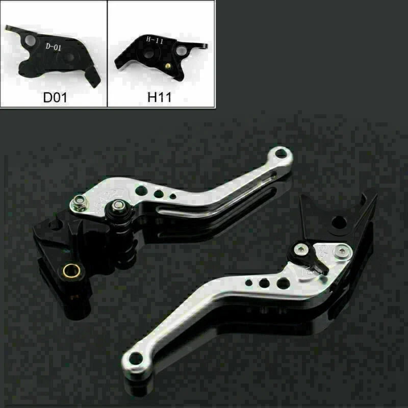 Short Brake Clutch Levers for Ducati Hypermotard 1100/SP (2007–2012) Silver T9