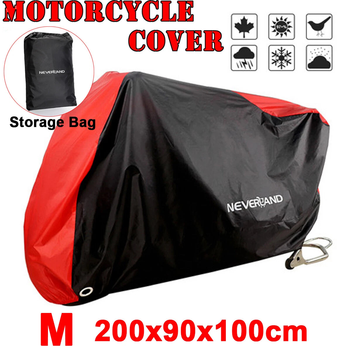 Motorcycle Cover for Honda Grom 125 (M40-10-M) - UV Waterproof Dust Protector
