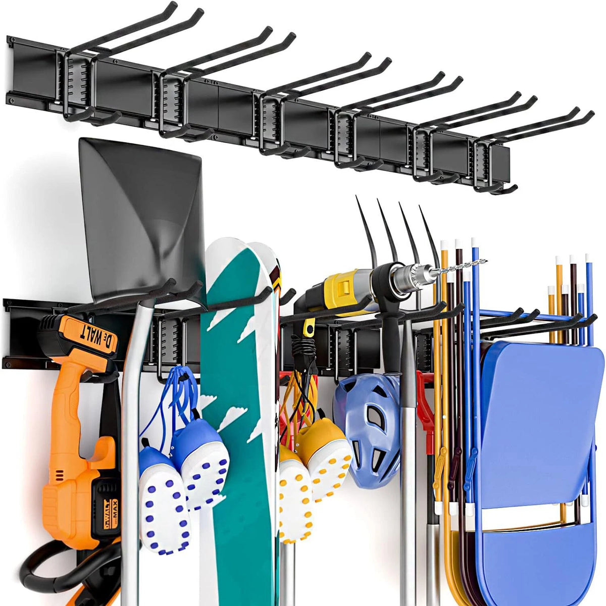 Heavy Duty Steel Garage Tool Organizer Wall Mount for Garage Storage