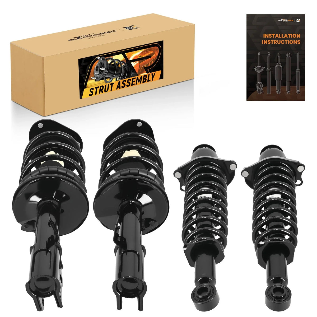 4X Front & Rear Struts Coil Spring for Toyota Matrix Pontiac Vibe (2003–2008)