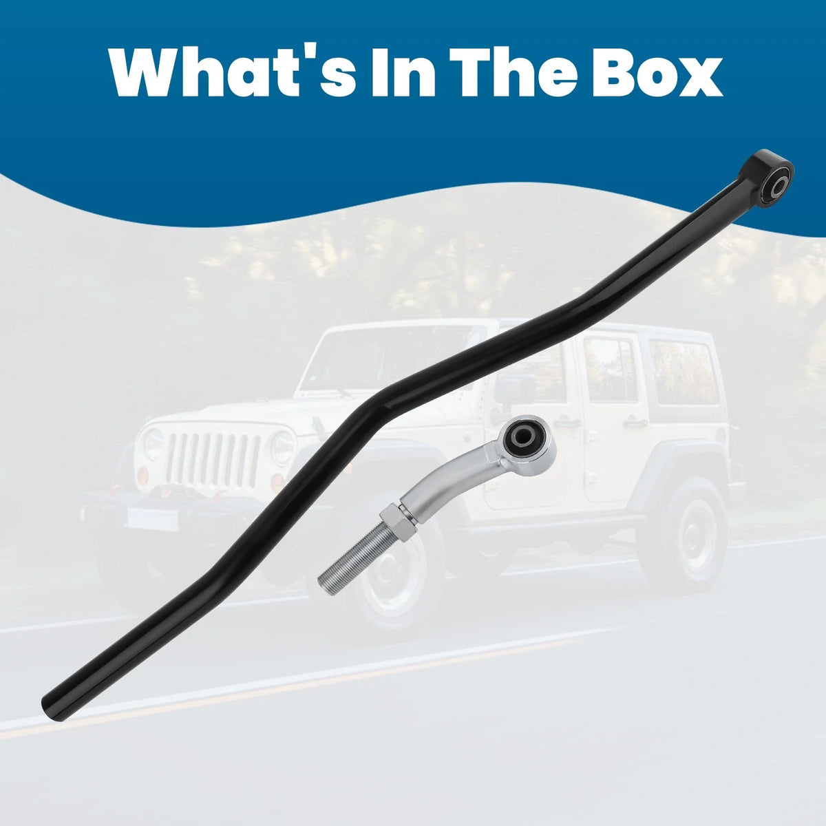Adjustable Track Bar Rod for Jeep Wrangler JK (2007–2018) 0-6" Lift