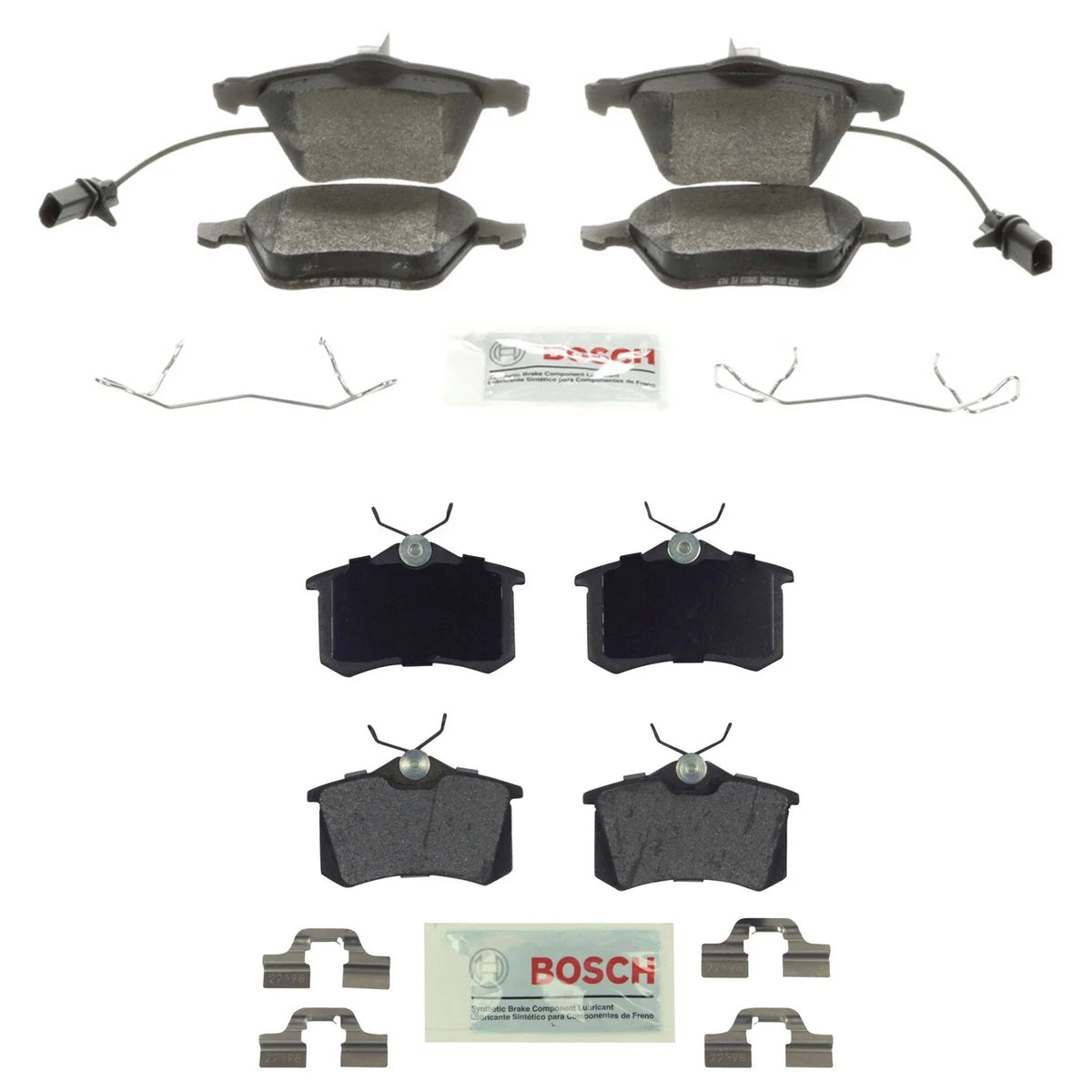 Bosch Blue Disc Brake Pad Kit for Audi A6 Allroad Quattro S6 (2000–2005)