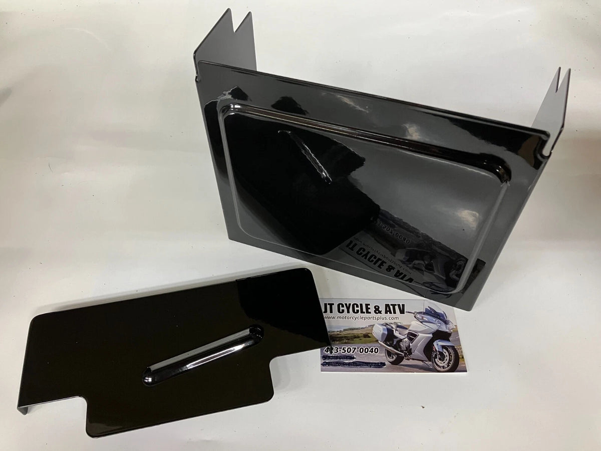 Black Battery Cover Kit for Harley Dyna Wide Glide FXDWG (1997–2005) 66375-97/66368-9