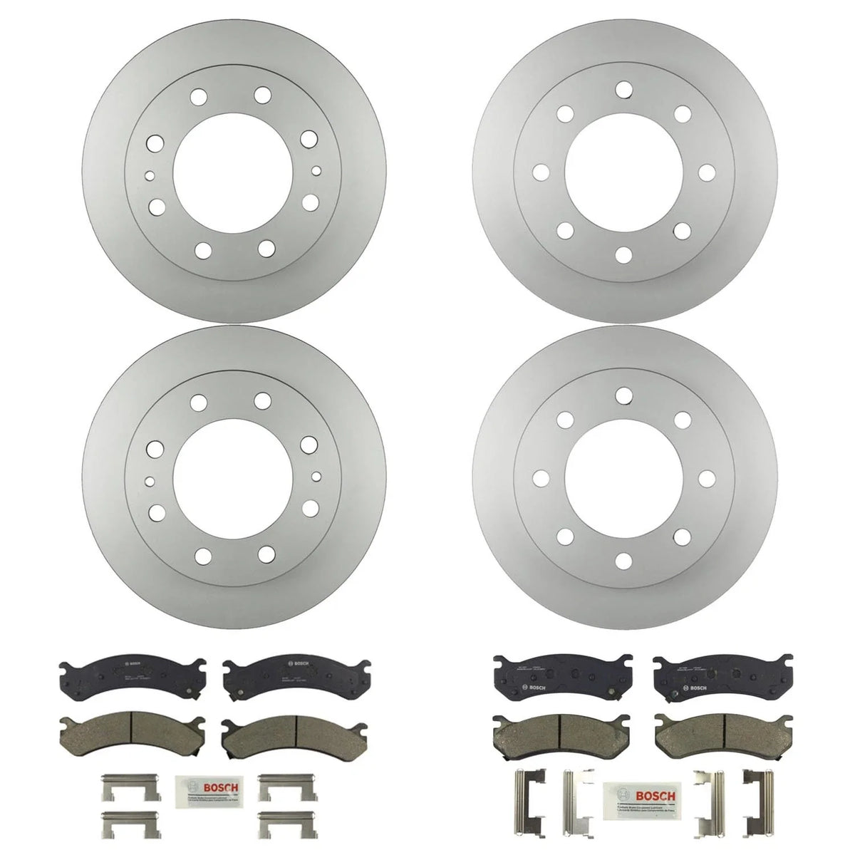 Bosch Quietcast Brake Pad Kit & Rotors for GMC Savana 3500 (2003–2023)