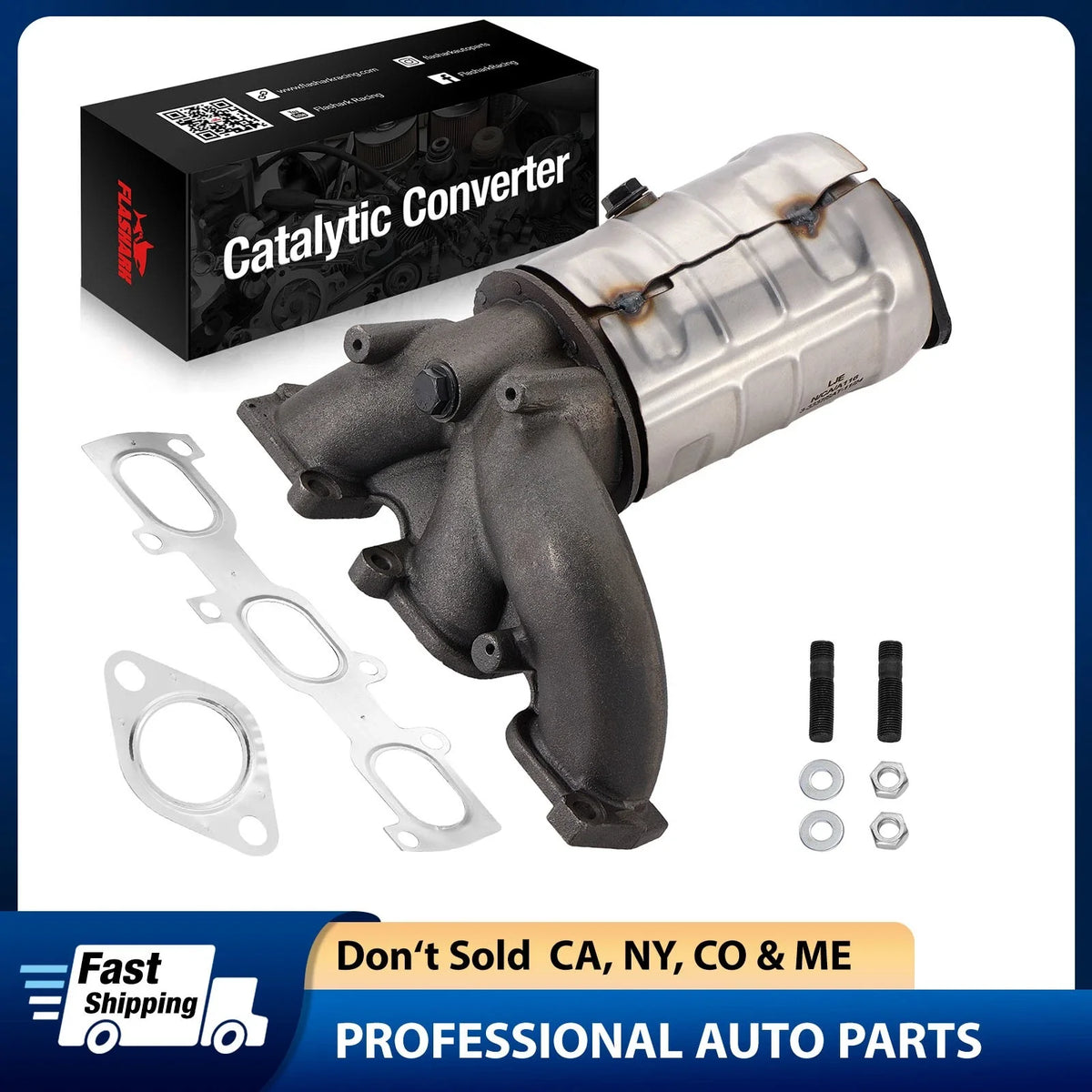 Front Catalytic Converter Kit for Ford Edge V6 3.5L (2011–2014)