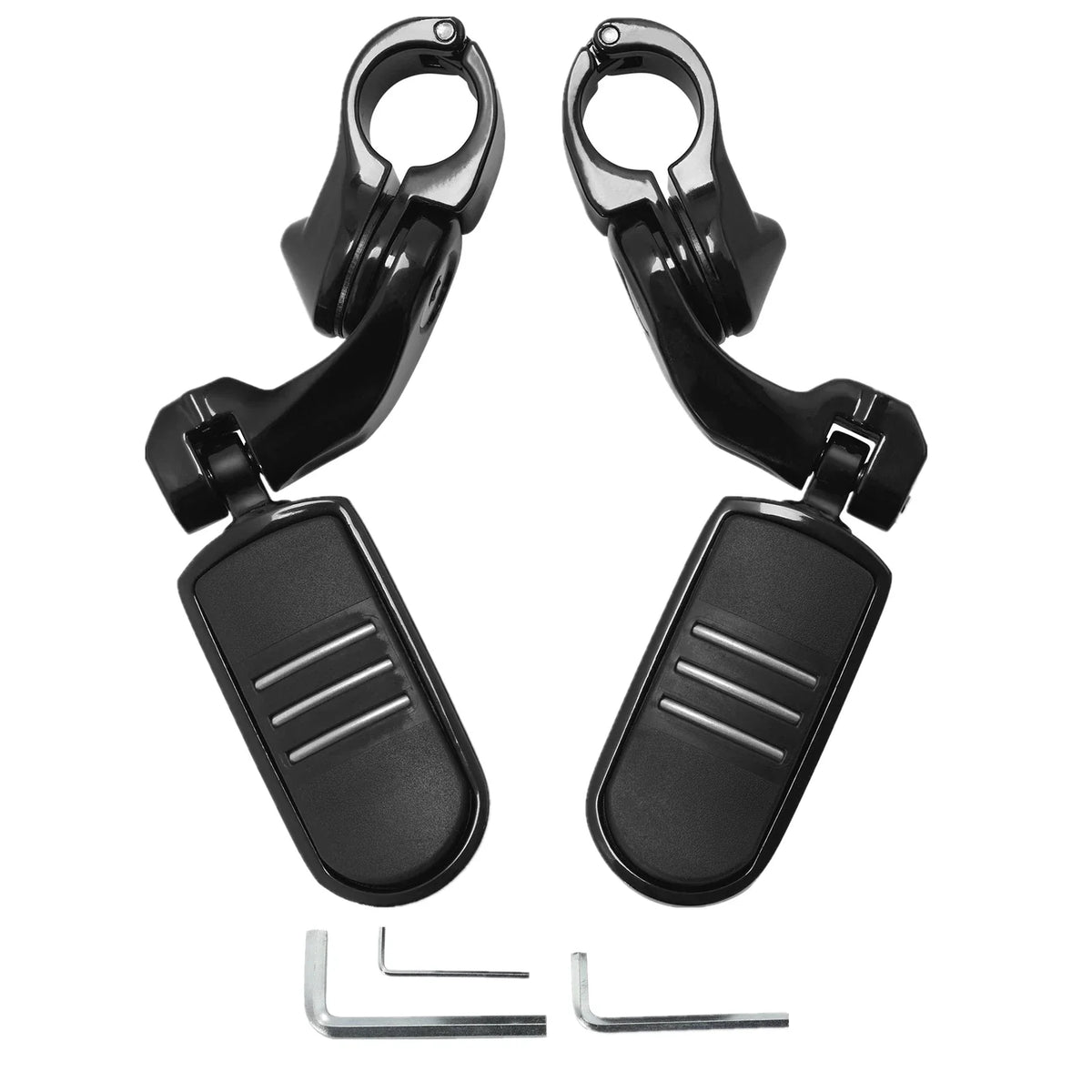 1-1/4" Highway Engine Guard Foot Pegs for Harley Touring Electra Glide