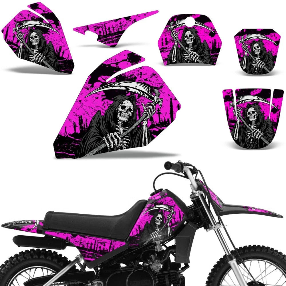 Graphic Stickers +#PLT Decals for Yamaha PW80 (1996–2006)