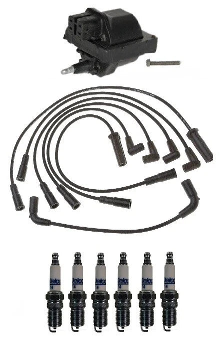 Ignition Wires & Spark Plugs Kit for Oldsmobile Chevy GMC 4.3L V6 (1996–2002)