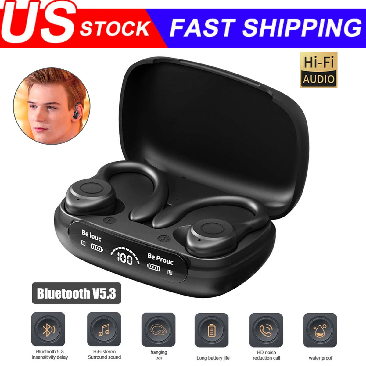 Wireless Bluetooth 5.3 Earbuds for TWS Headset (2023)