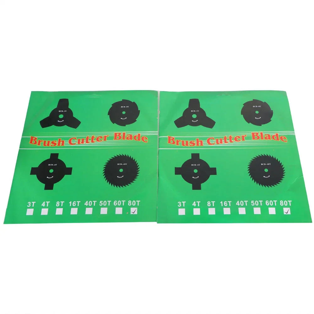 Set of 4 Carbide Tip Brush Blades for Cutter Trimmer (10" × 80T)