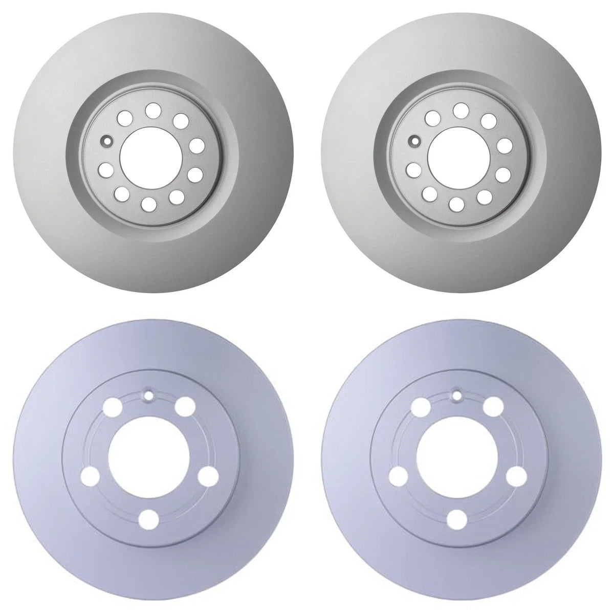 Hella Brake Rotors Kit 312mm Front & 239mm Rear for Audi TT Quattro (2000–2006)