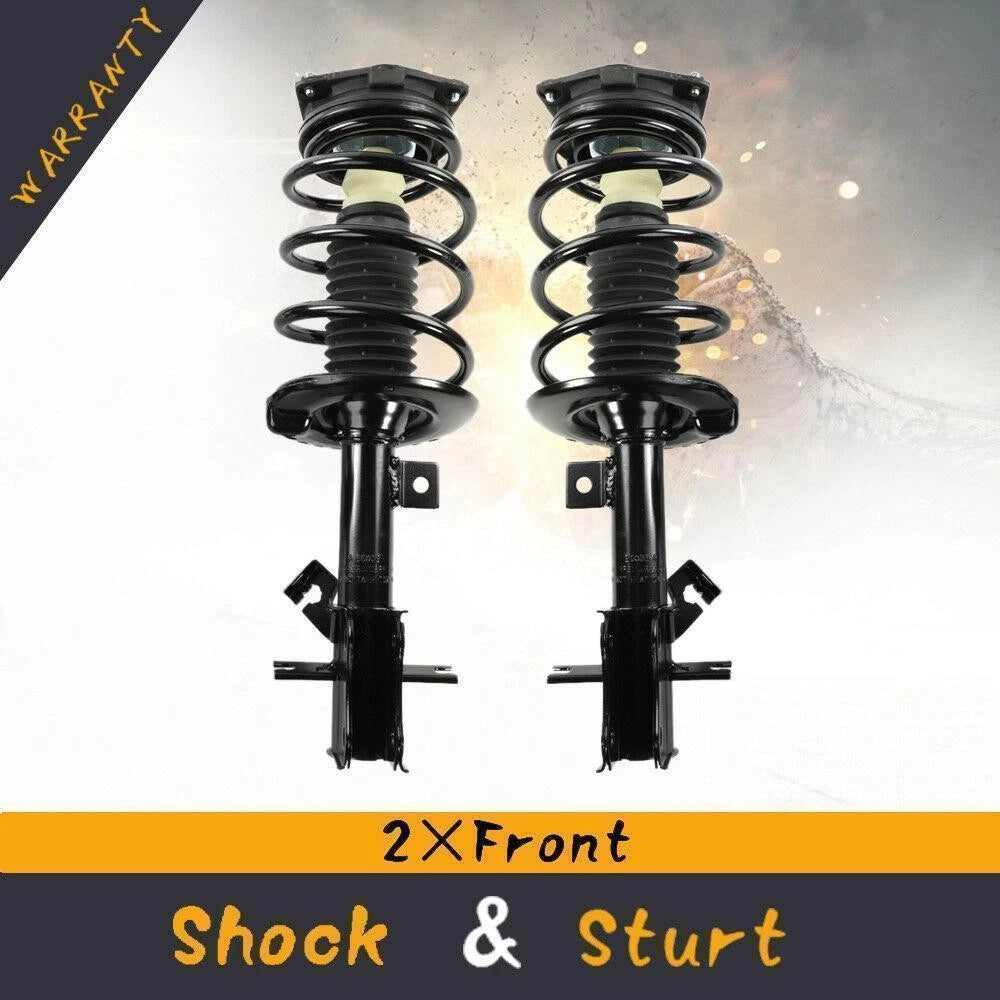 2 Front Quick Complete Struts & Coil Springs w/ Mounts for Nissan Sentra (2007–2012) 172378, 172379