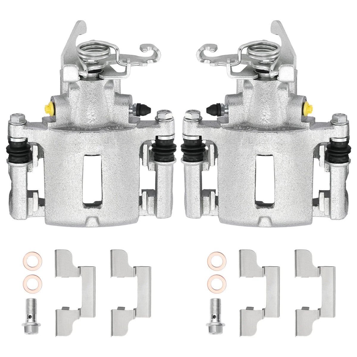 Set of 2 Rear Brake Calipers w/ Bracket for Ford Mustang (2005–2014)