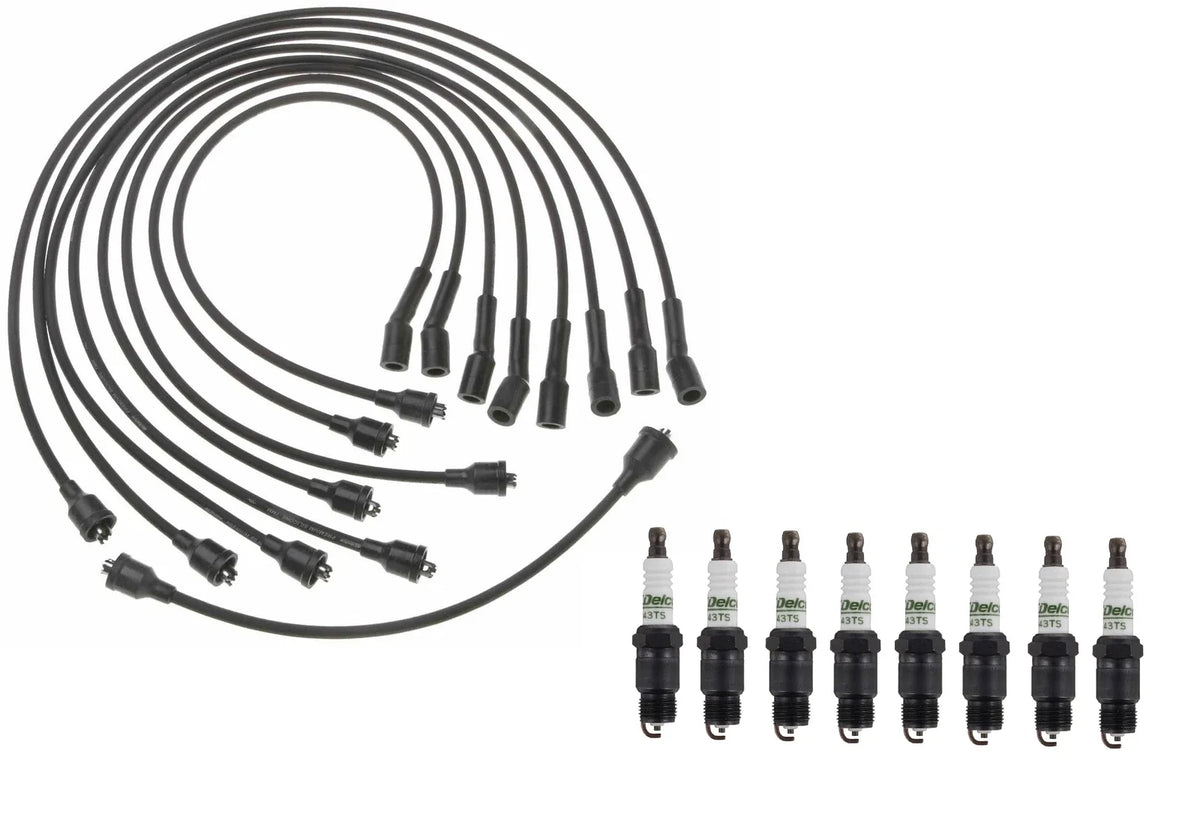 Professional Ignition Wire Set & 8 ACDelco Spark Plugs for Chevy GMC 7.4 V8 (1996–2002)