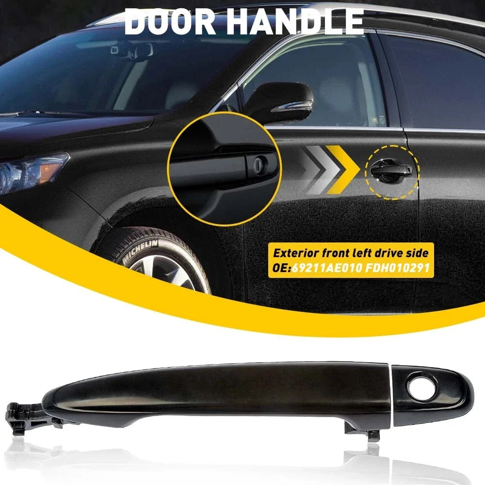 Exterior Door Handle for Toyota Camry Tacoma (2005–2011) Front LH Black
