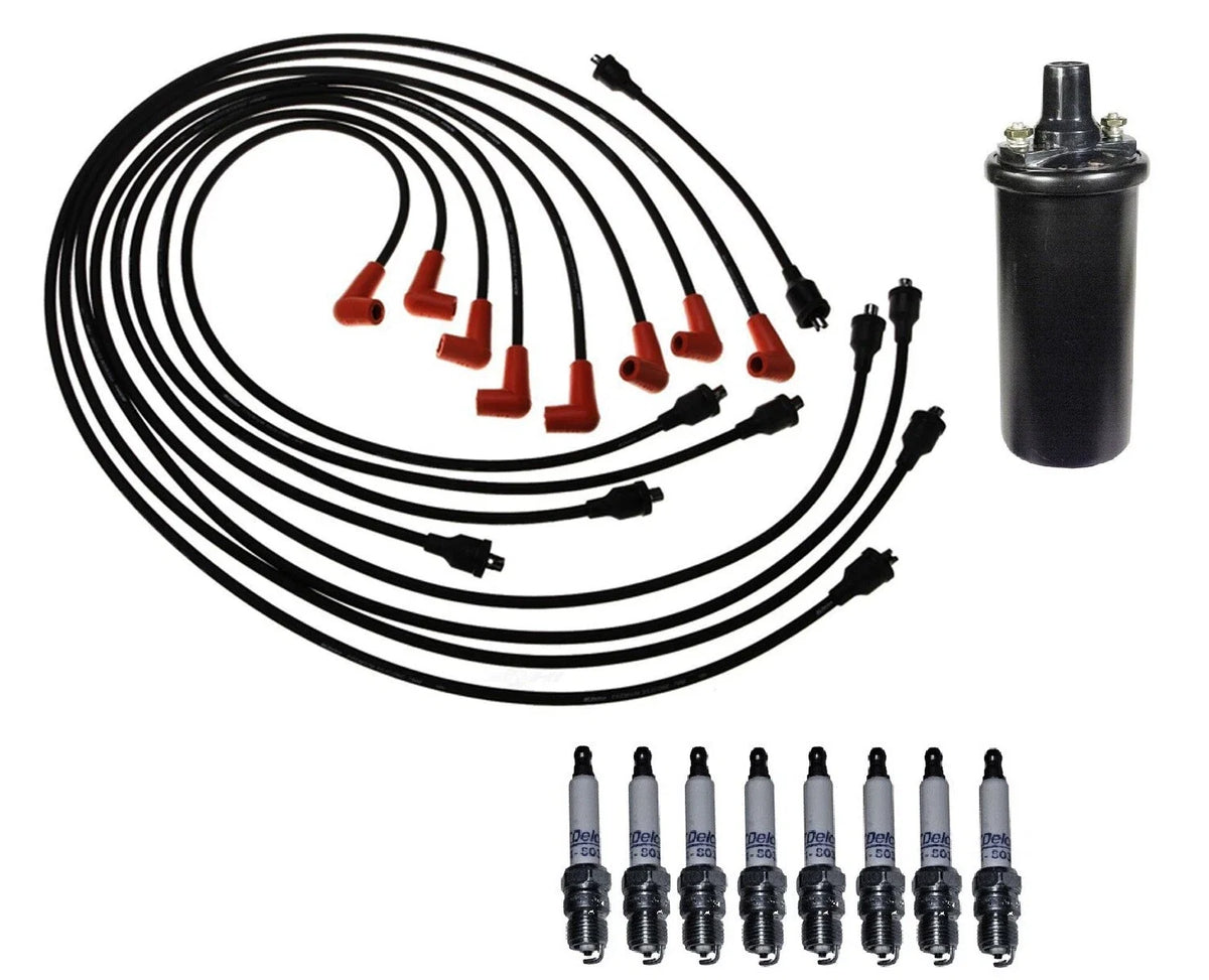 Ignition Wires & Spark Plugs Kit for Chevy Corvette 5.7L V8 (1974)