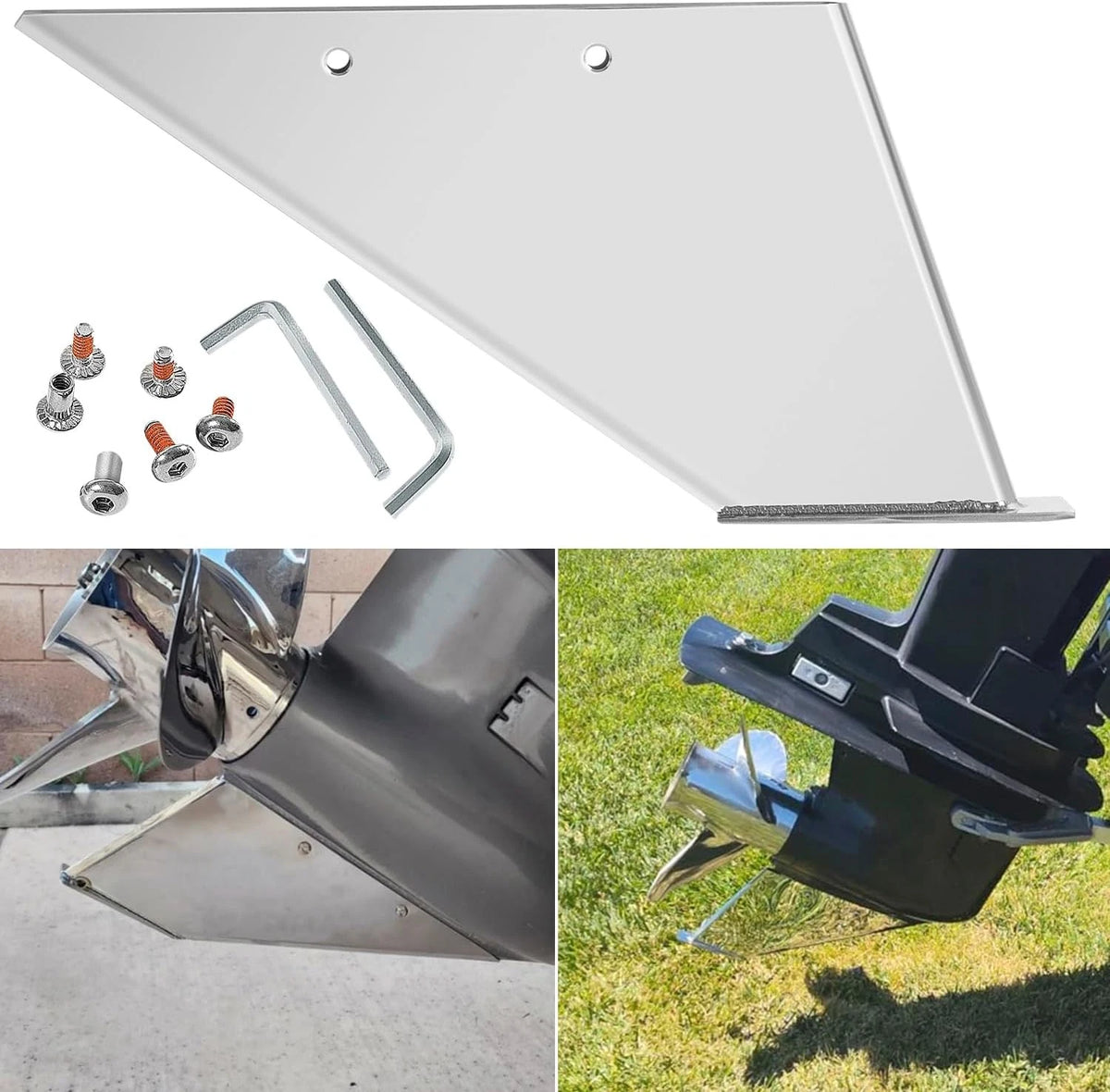 Stainless Steel Skeg Guard Protector for Mercury 150 HP Optimax (2014) 35-SS645