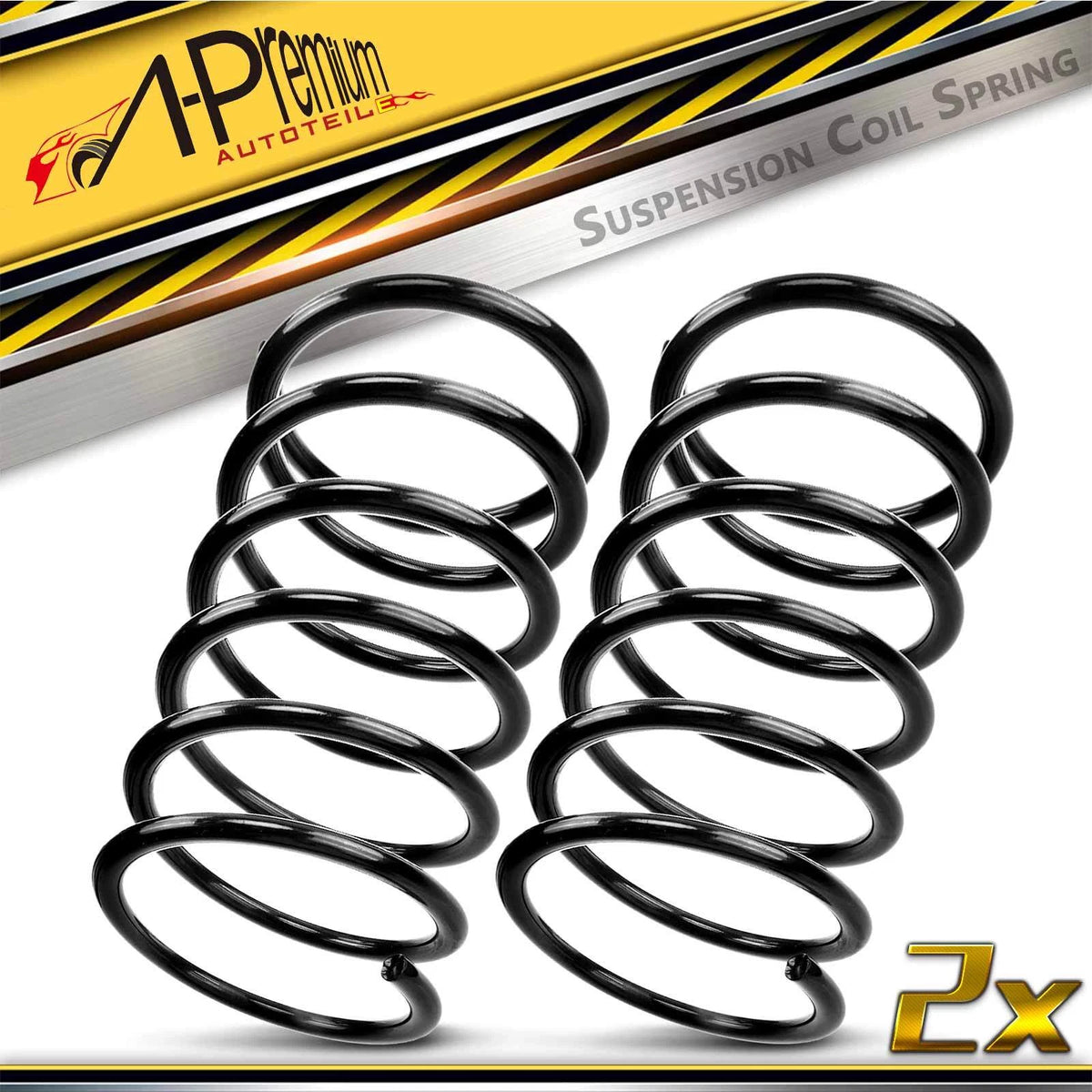 2X Front Coil Springs for Kia Sephia, Spectra (1998–2004) OK2A234011, OK2A334011, OK2A534011