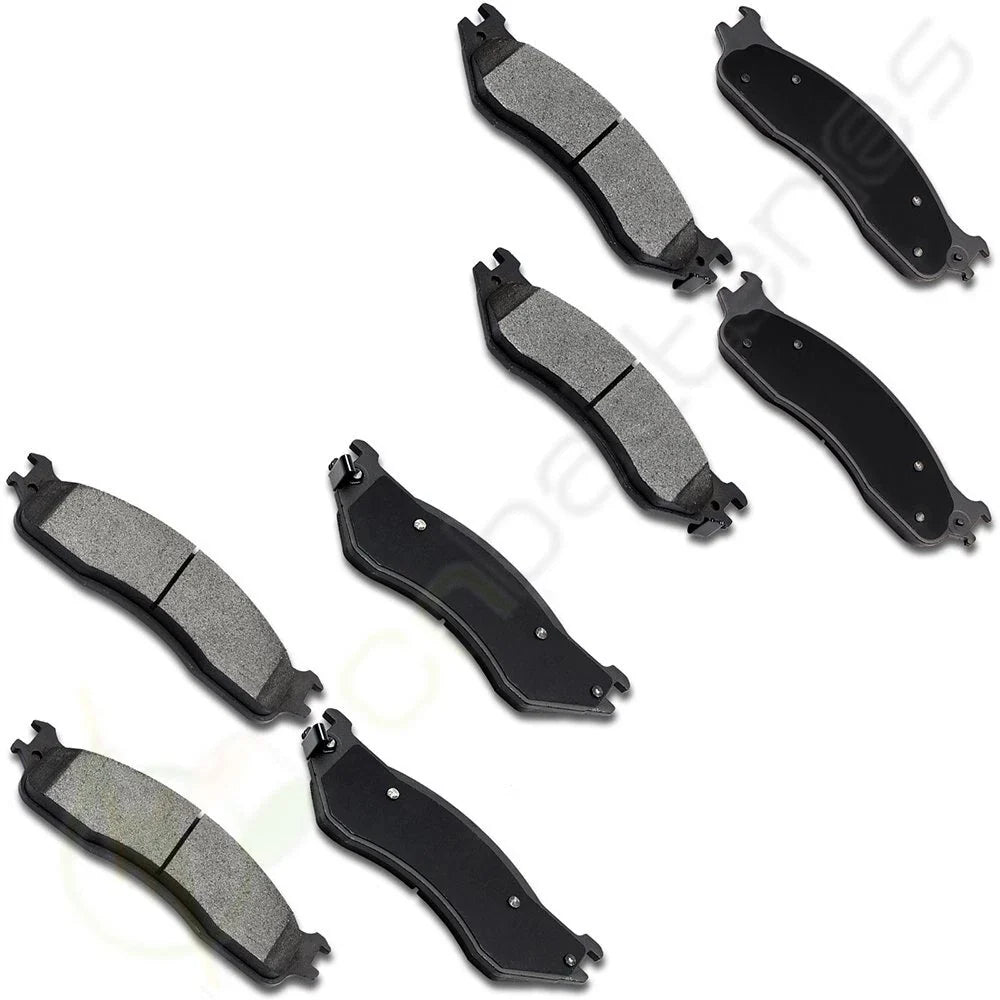 Set of 8 Front and Rear Brake Pads for Dodge Ram 1500 (2006–2008)