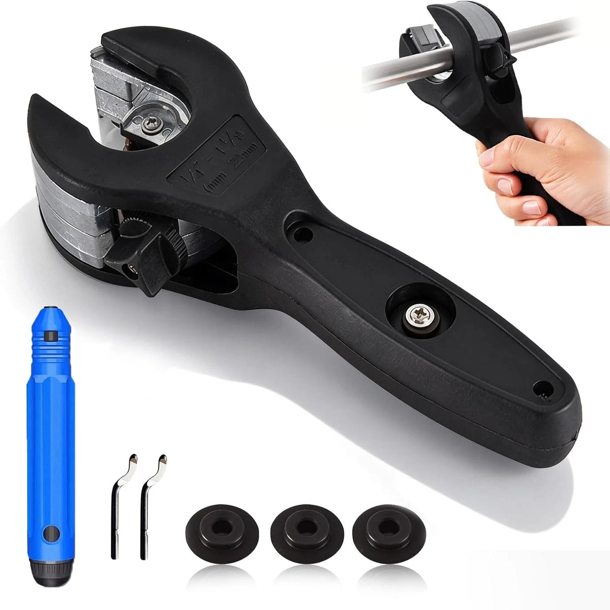 Ratcheting Tubing Cutter for Copper Pipe (1/4")