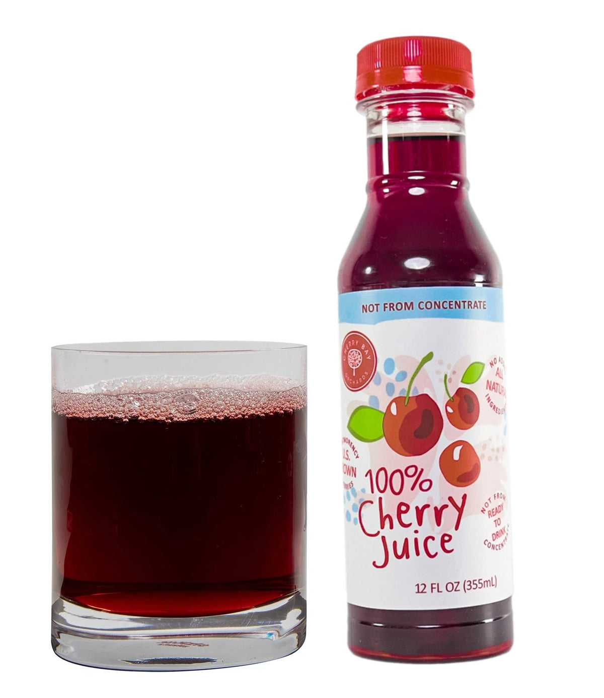 Tart Cherry Juice Concentrate 12oz - 100% Natural, No Sugar Added
