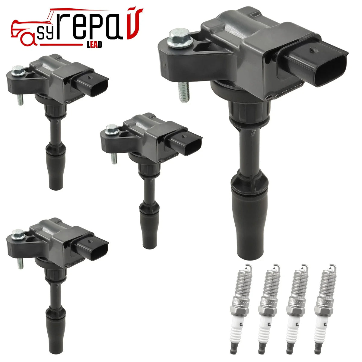 4X Ignition Coil + Spark Plug for Chevrolet Traverse (2013–2022) 2.0L L4 Turbo