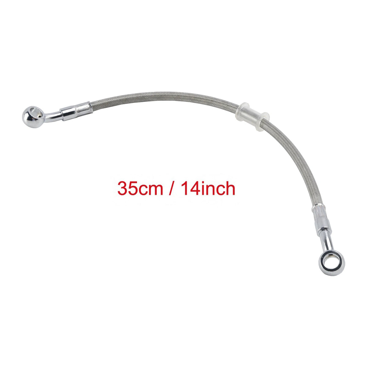14" M10 Brake Oil Hose Line Banjo Fitting for (BLL-062)