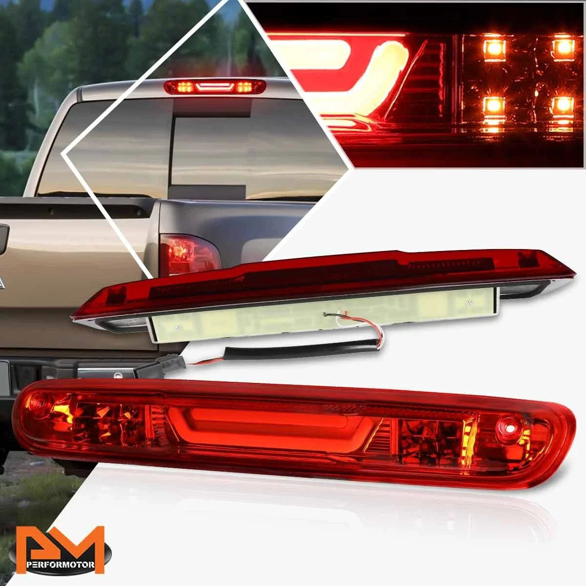 3D LED Bar 3rd Tail Brake Light for Silverado/Sierra (2007–2013)