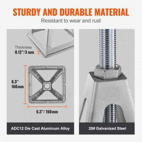 Set of 4 Heavy-Duty RV Leveling Jacks for RVs (6000 lbs Capacity)
