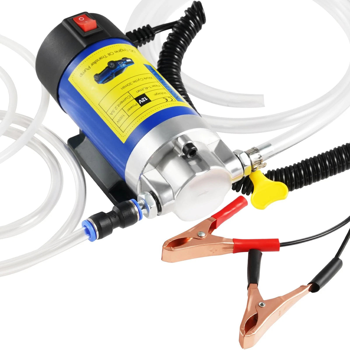 12V Electric Oil Extractor Pump for Engine Oil & Fluid Transfer (100W)