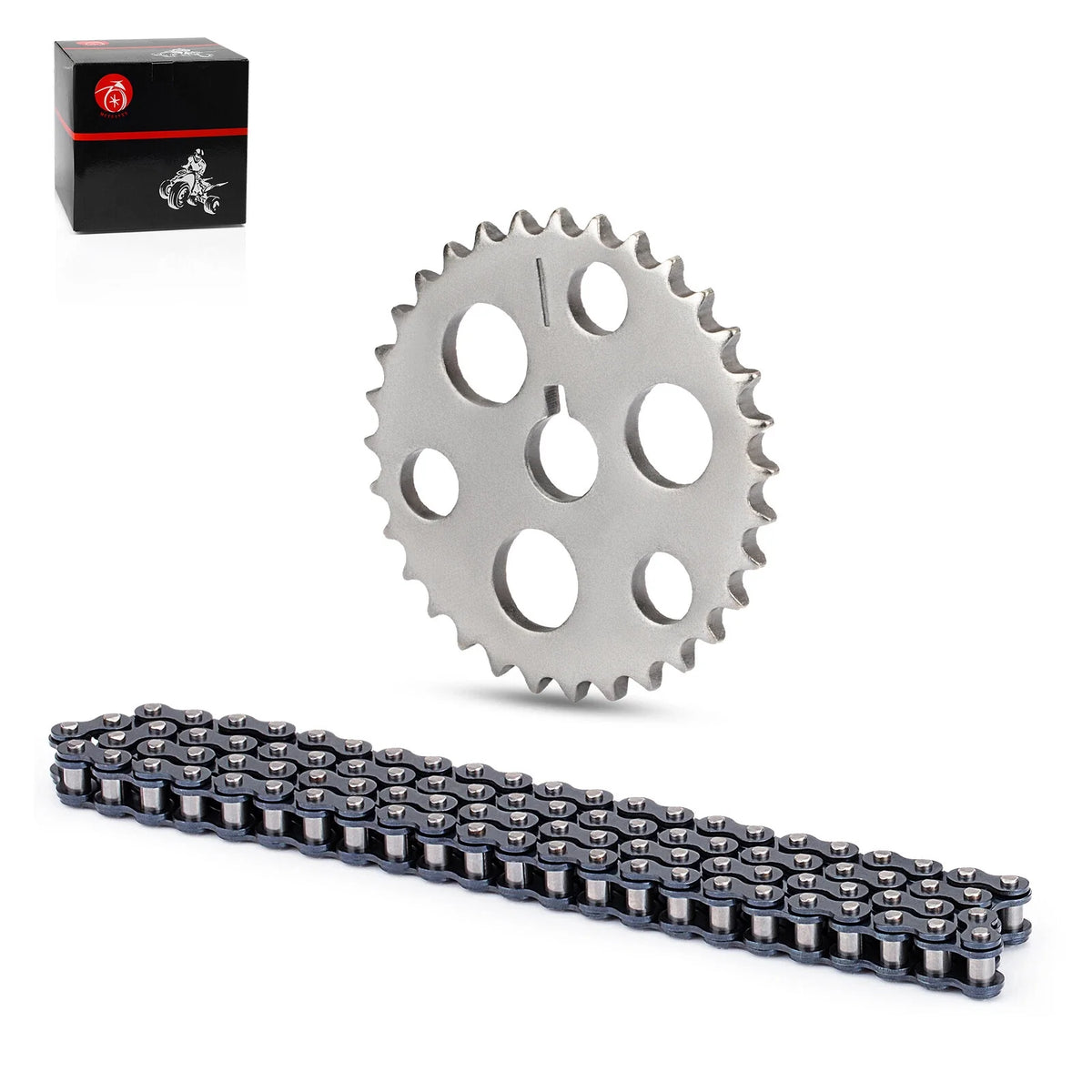 2 x Cam Sprocket + 90 Link Chain for Yamaha Wolverine 350 YFM350 (1995–2005)