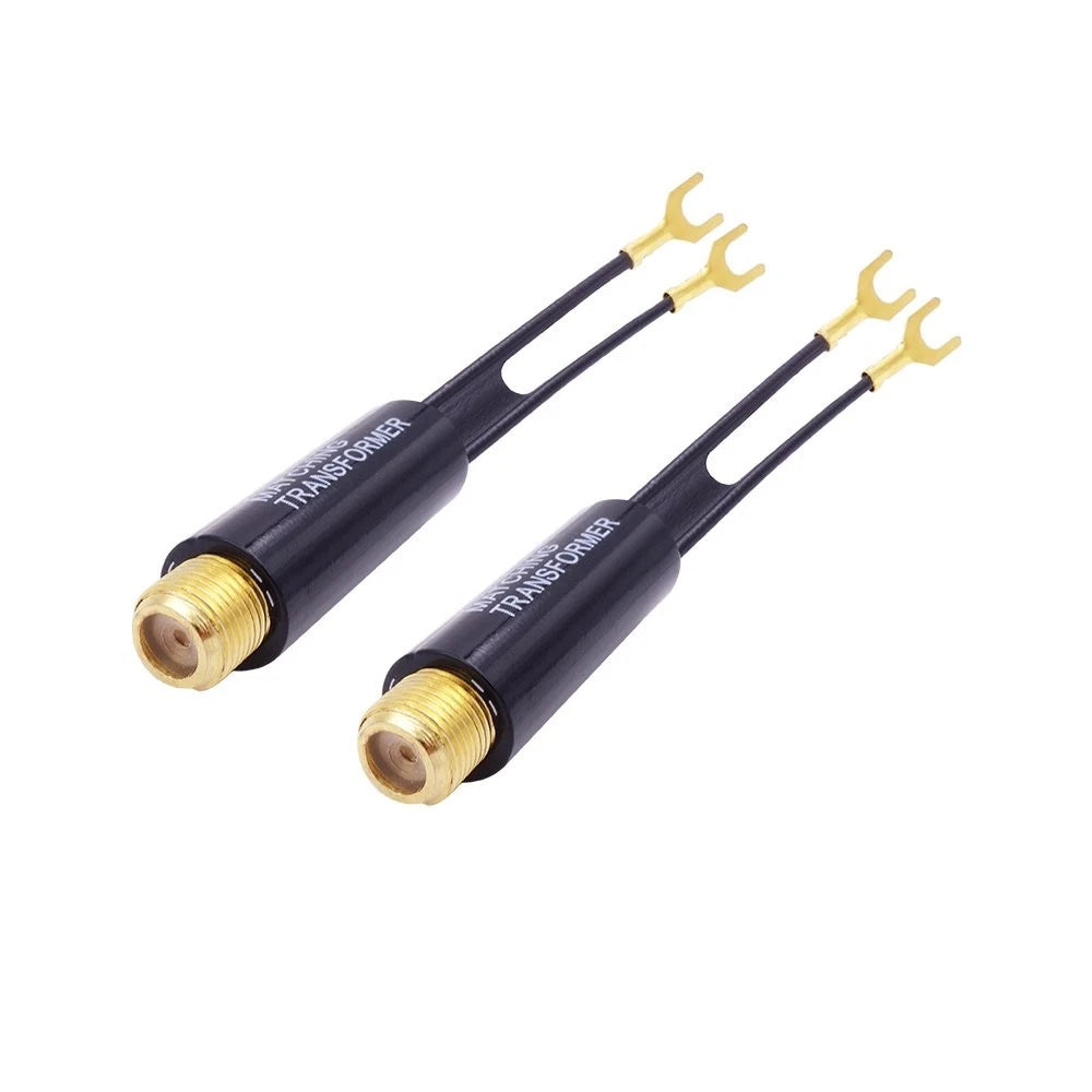 2X Gold Plated 75 Ohm to 300 UHF/VHF/FM Adapters for